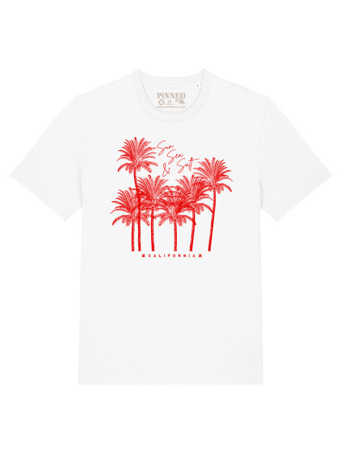 T-shirt Sun Sea & Salt Red - White